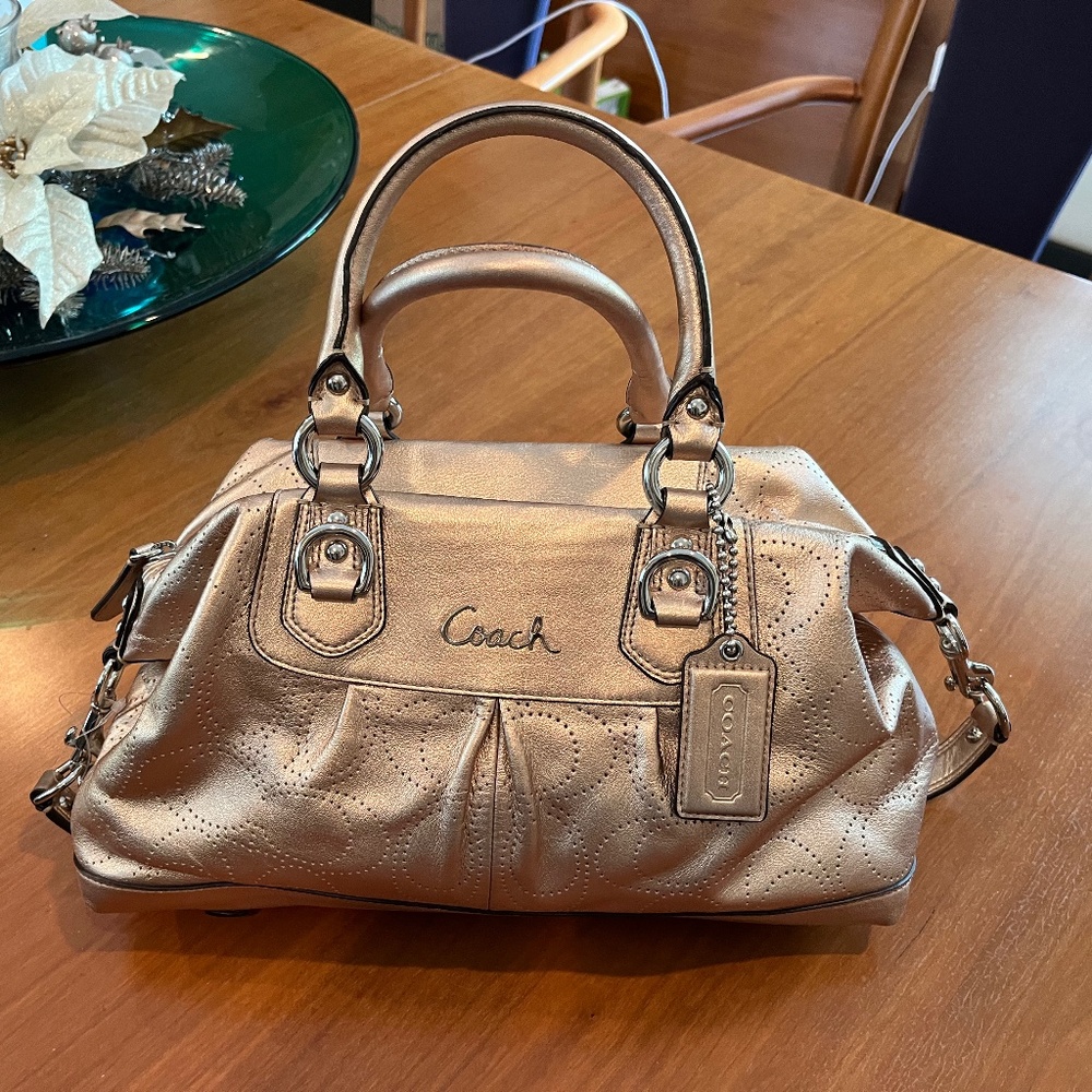 Coach Rose Gold Shoulder Bag